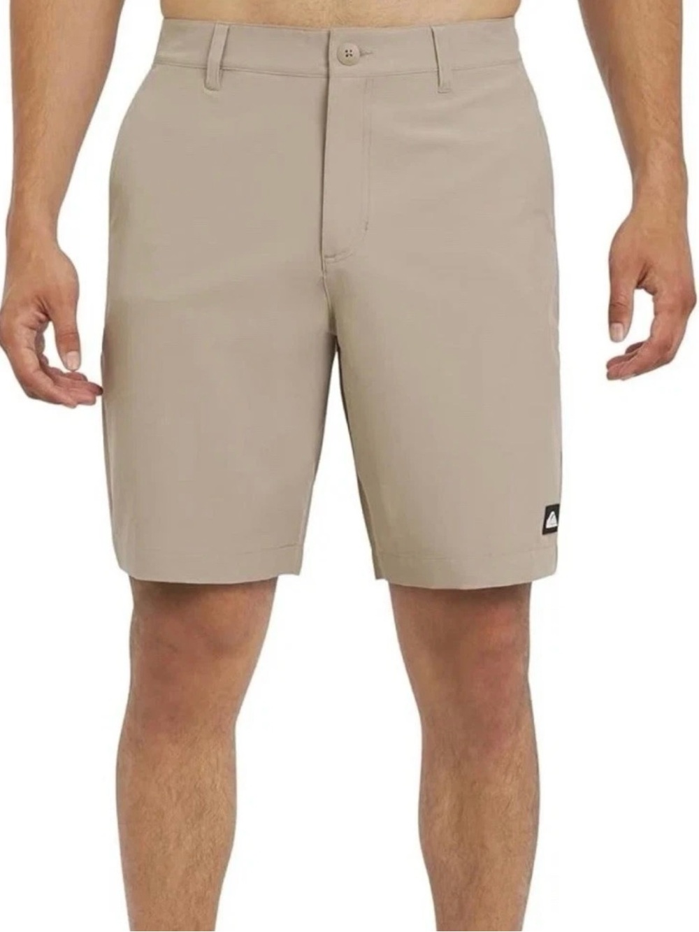 New Quicksilver Men’s Tan Stretch Hybrid Shorts 9" Inseam Size 34